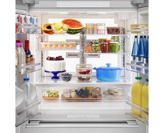 Thermador 36-Inch, 20.4 Cu. Ft. Freestanding French 4-Door Refrigerator With Wi-Fi - T36FL810NS