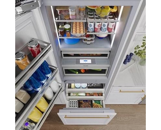 Thermador 30-Inch, 16.6 Cu. Ft. Built-In Bottom Freezer Refrigerator With Wi-Fi - T30IB100SP