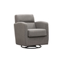Swiveling Gliding Fabric Armchair by Elran