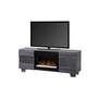 Tv base with electric fireplace
