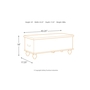 A4000039 - Fossil Ridge Storage Bench by Ashley