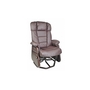 Gliding Leather Armchair Rocking Swivelling and Reclining by Pel