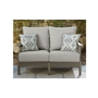 Visola Outdoor Loveseat with Cushion by Ashley - P802-835