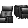 Power reclining swivel rocker chair by Bugatti