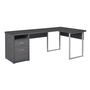 Computer Desk Grey left or right facing - 7257