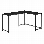 Computer Desk Black Top Black Metal corner - 7394