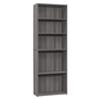 Bookcase Grey with 5 shelves - 7469