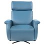 Power Reclining and Swivel Leather Armchair by Elran