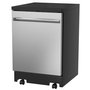 GE Portable Dishwasher With Sanitize Option - GPT225SSLSS