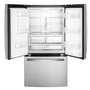 GE 36-Inch, 25.6 Cu.Ft. Freestanding French 3-Door Refrigerator With Multiflow Air System - GFE26JYMFS
