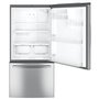 GE 33-Inch, 24.8 Cu.Ft. Freestanding Bottom Freezer Refrigerator With Interior Ice Maker - GDE25EYKFS