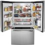 GE 36-Inch French 3-Door Refrigerator With Internal Water Dispenser - GNE27JYMFS