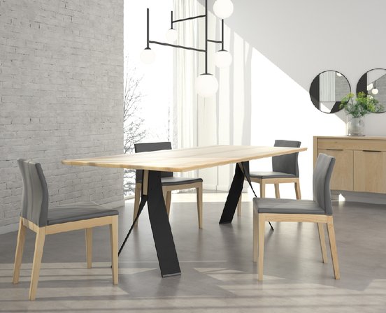 AXEL Dining Table in Natural Ash by Verbois