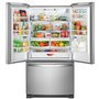 Whirlpool 33-Inch, 22.1 Cu. Ft. Freestanding French 3-Door Refrigerator With Factory Installed Ice Maker - WRFF5333PZ