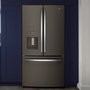 GE 36-Inch, 25.6 Cu. Ft. French 3-Door Refrigerator - GFE26JMMES