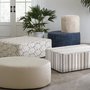 Round ottoman by Palliser