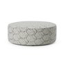 Round ottoman by Palliser