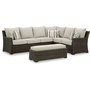 Exterior furniture- sectionnal and bench P465-822
