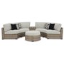Outdoor furniture - Sectional & ottoman - P458P6