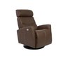 Power Rocking and Swivel Reclining Armchair in leather by Fjords-Large