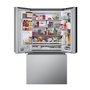LG 36-Inch, 26 Cu. Ft. Counter-Depth Max™ French 3-Door Refrigerator With Mirror Instaview® - LRYKC2606S