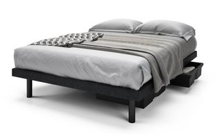 Bed Plateform Reflexx Queen Size 60 in. 4 drawers by Beaudoin