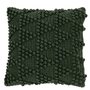 Green knitted cushion by Brunelli -