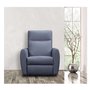 Levy Fabric Swivel Power Glider Rocker Recliner with Power Headrest by Elran