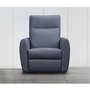 Levy Fabric Swivel Power Glider Rocker Recliner with Power Headrest by Elran