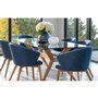 Canadel rectangular glass dining table from the DOWNTOWN collection - CL GRE04072CL05MDPNF