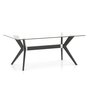 Canadel rectangular glass dining table from the DOWNTOWN collection - CL GRE04072CL05MDPNF