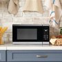 Danby 17-Inch, 1.1 Cu.Ft. Countertop Microwave Oven With 6 Convenient Auto Cook Options - DBMW1126BBS