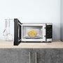 Danby 17-Inch, 0.7 Cu.Ft. Countertop Microwave Oven With 6 Auto Cook Options - DBMW0722BBS