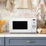 Danby 17-Inch, 0.7 Cu.Ft. Countertop Microwave Oven With 6 Auto Cook Options - DBMW0721BWW