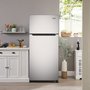 Epic 20.2 cu.ft Top Mount Stainless Steel Refrigerator-EFF202SS