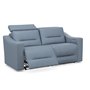 Nora Power Reclining Leather Condo Sofa with power headrest by Elran