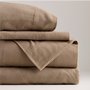 Draps de flanelle uni 100% coton 145 GMS - Queen