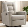 Fabric Swivel Rocker Recliner by Elran
