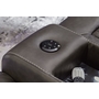 Fyne-Dyme Power Reclining Loveseat with Console by Ashley