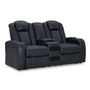 Fyne-Dyme Power Reclining Loveseat with Console by Ashley