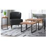 Jivin 2pc Coffee Table Set in Natural and Black