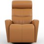 Power Rocking and Swivwl Reclining Armchair in leatherby Fjords-Small