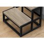 LADDER - 2 STEP STOOL / DARK TAUPE / BLACK METAL