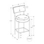 Barstool (Set of 2) - black