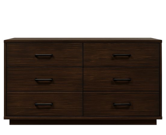 Vista 6-drawer double dresser by Mako