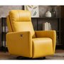 Leather Power Recliner by Elran