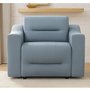 Nora Leather Power Recliner with Power Heardrest By Elran