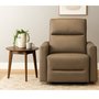 Rachel Fabric Power Glider Recliner with Power Headrest by Elran