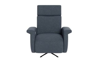Power Reclining and Swivel Fabric Armchair by Elran