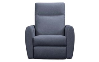 Levy Fabric Swivel Power Glider Rocker Recliner with Power Headrest by Elran